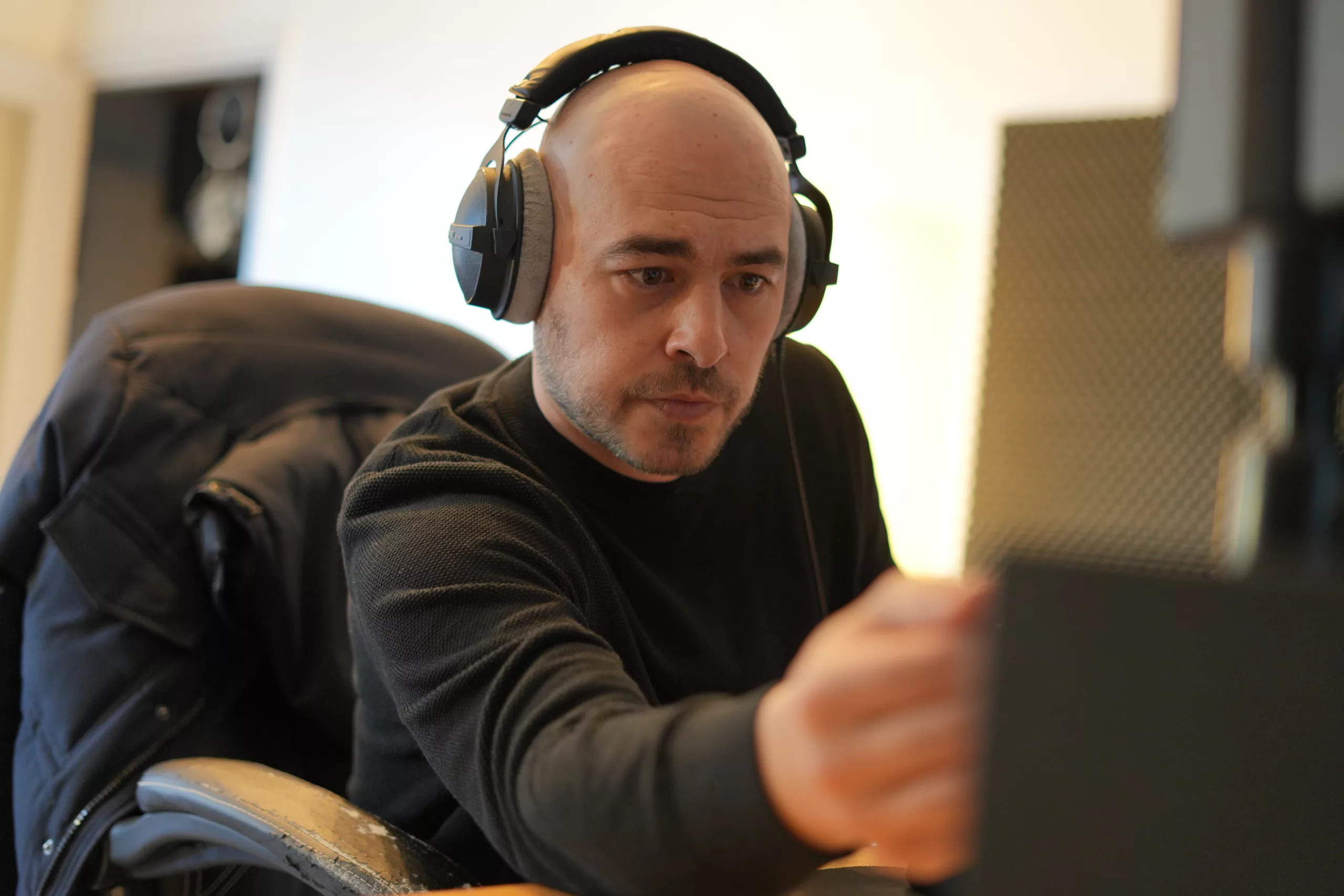 Session mixage avec Keizan chez Theravada Records